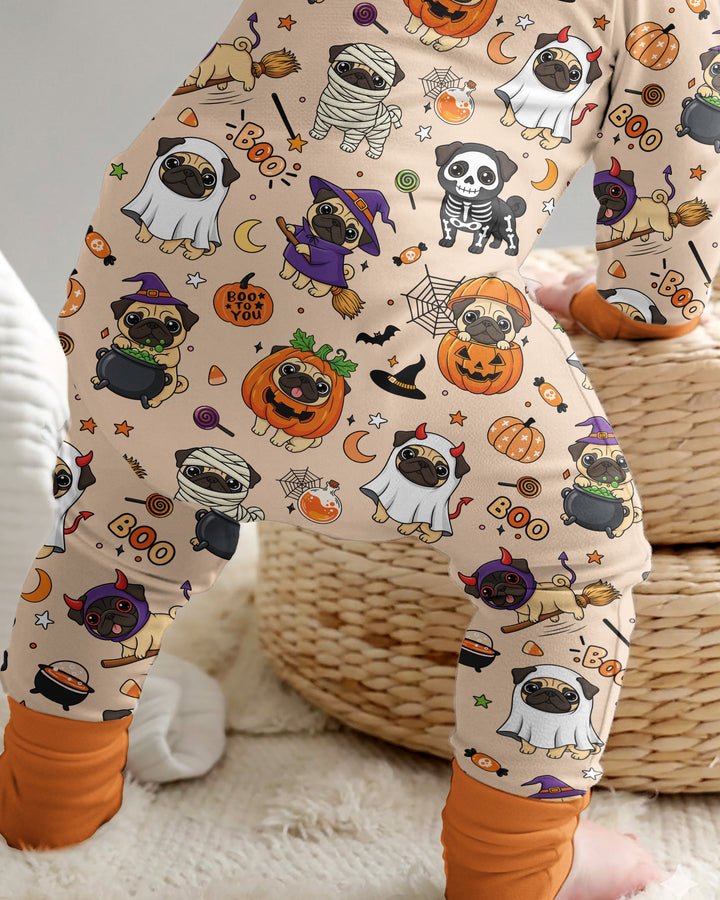 Spooky Pug Bamboo Convertible Zippy