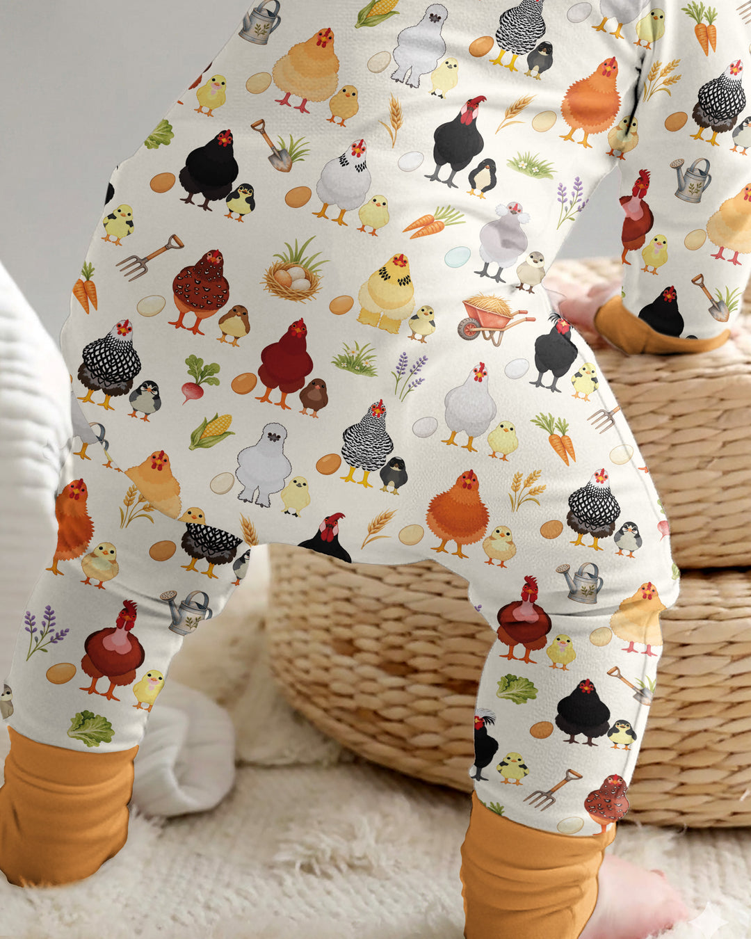 Chicks & Eggs Bamboo Convertible Zippy