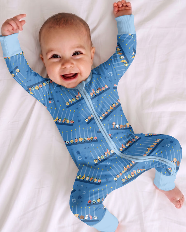 Hanukkah Cozy Night Bamboo Convertible Zippy