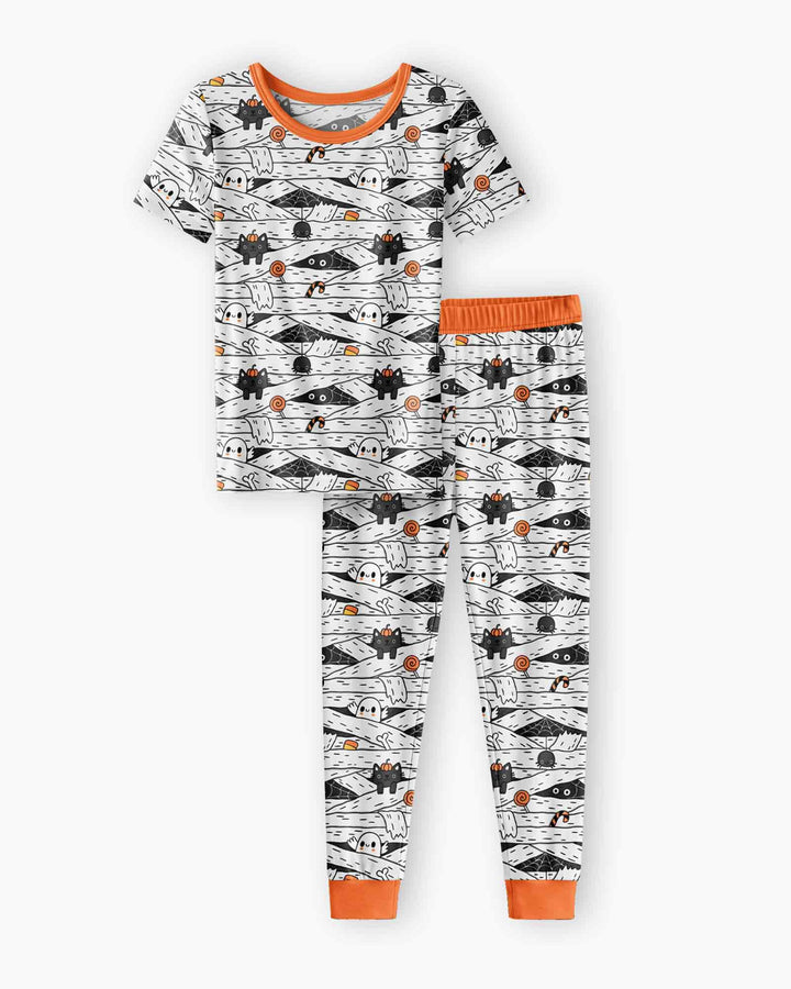 Little Mummy Crew Bamboo Two Piece Short Sleeve Pajama Set