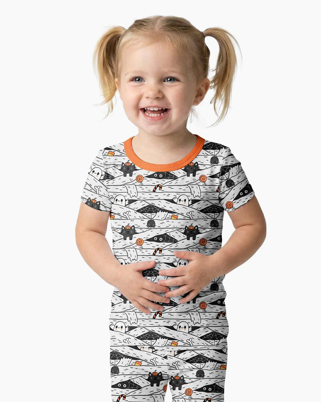 Little Mummy Crew Bamboo Two Piece Short Sleeve Pajama Set