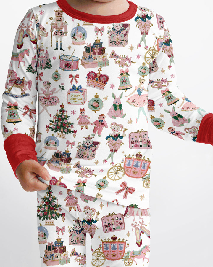 Nutcracker Christmas Bamboo Two Piece Long Sleeve Pajama Set