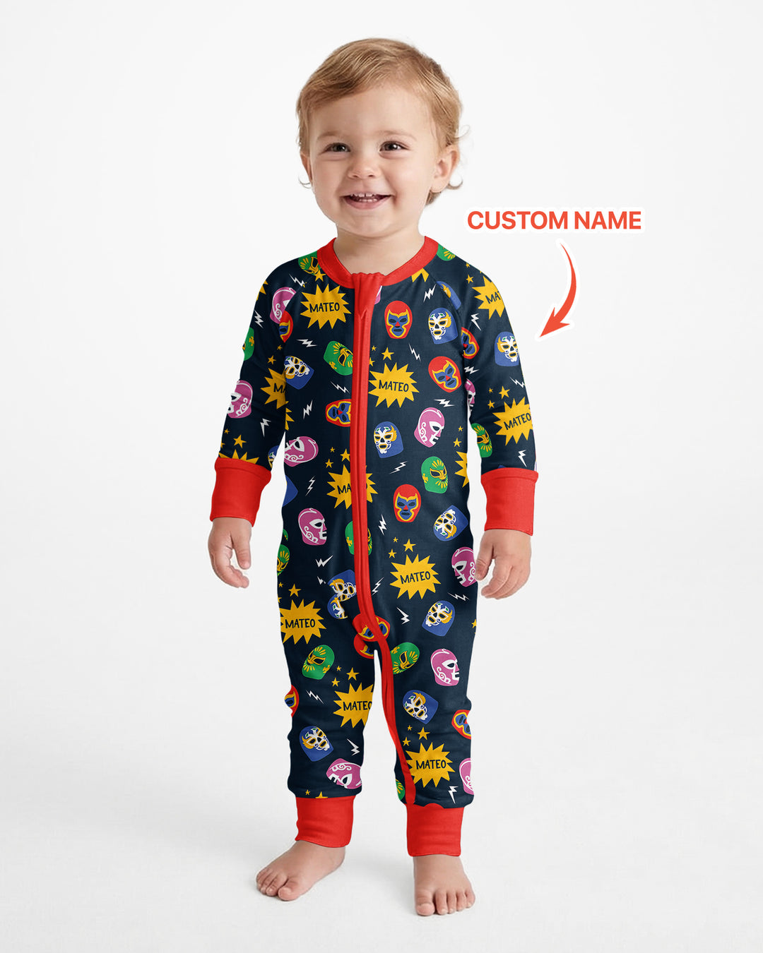 Lucha Libre Custom Name Bamboo Convertible Zippy