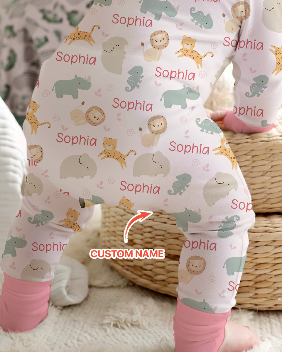 You Bet Giraffe I'm Cute Custom Name Bamboo Convertible Zippy