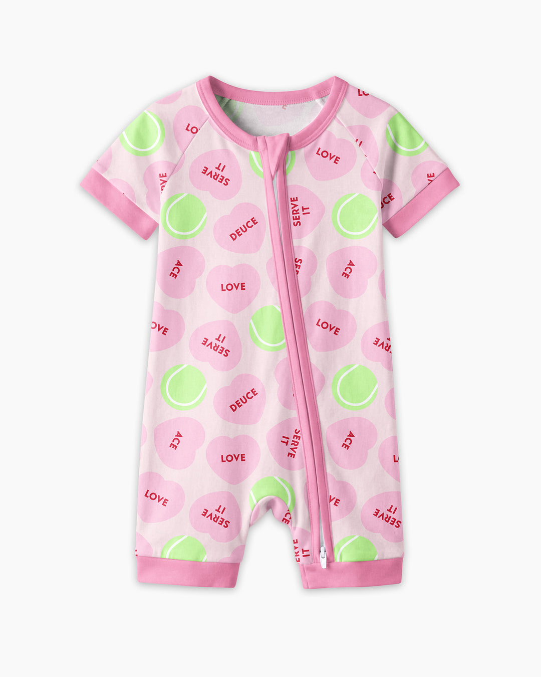 Tennis with Love Bamboo Shorty Zippy