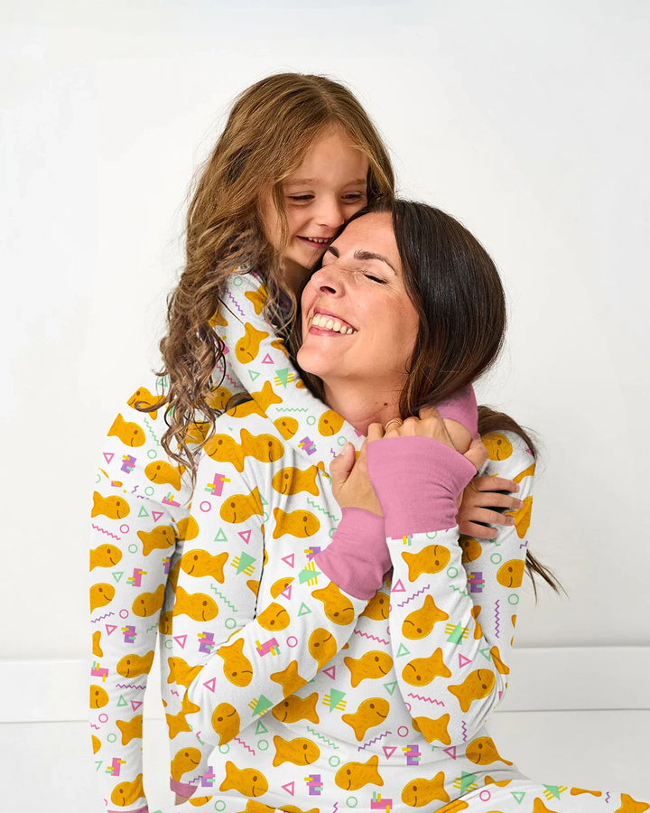 Cheesy Fishies Family Matching Bamboo Women Pajama Set