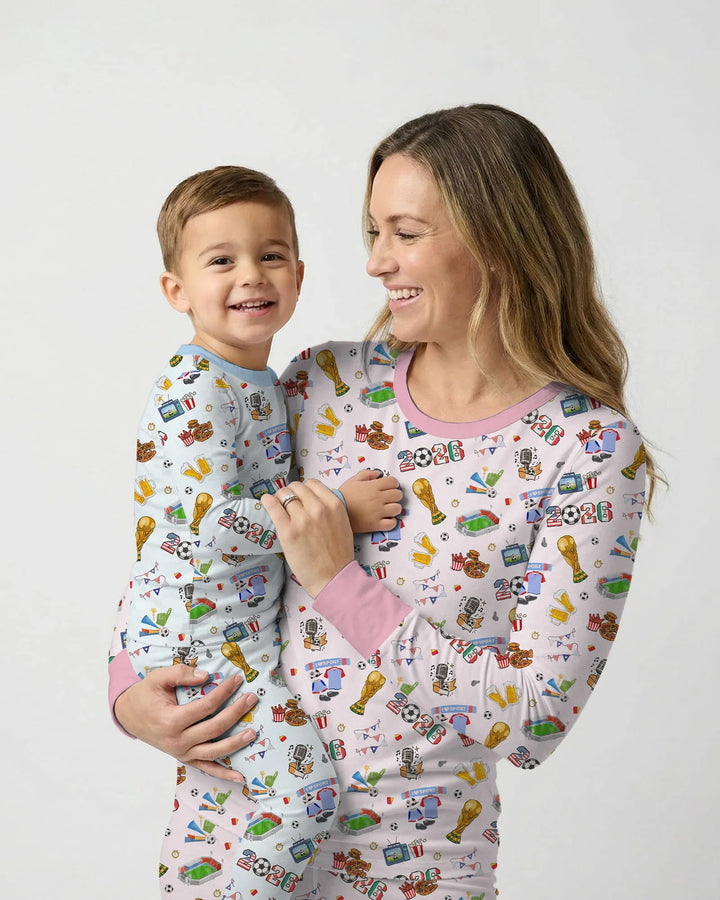 Dreaming of The Cup Bamboo Two Piece Long Sleeve Pajama Set