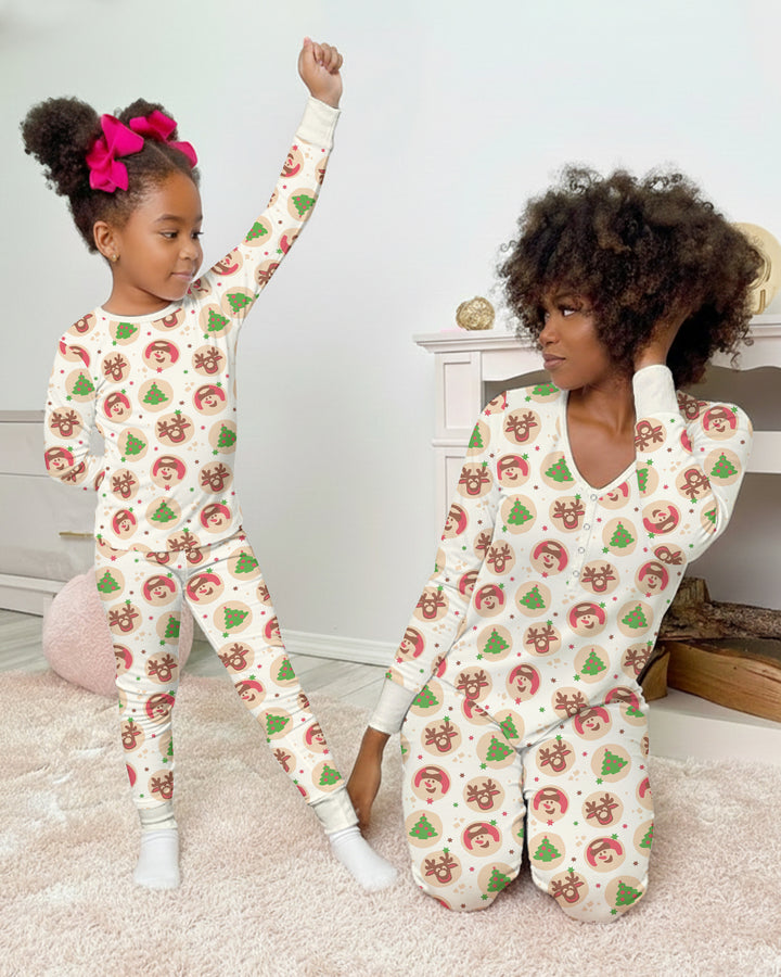 Template Bamboo Two Piece Long Sleeve Pyjamas Set