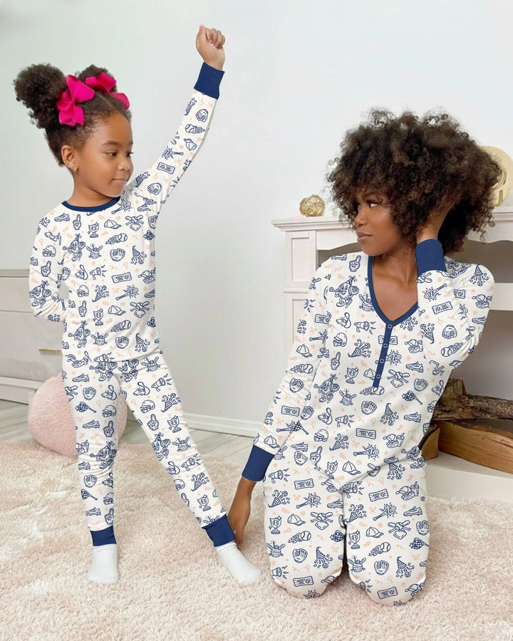 Ballpark Bash Bamboo Women Pajama Set