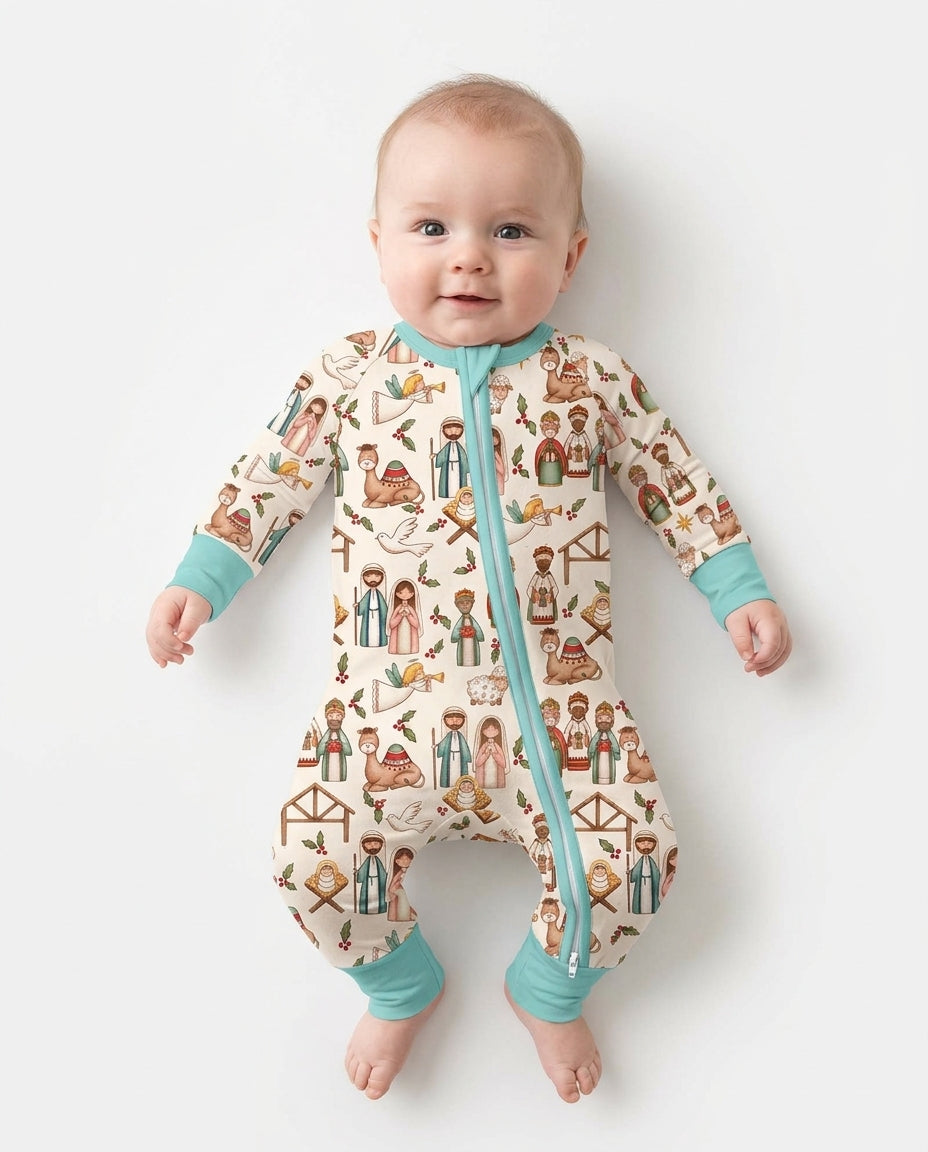 Holy Night Nativity Bamboo Convertible Zippy