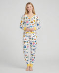 Kawaii Menorah Holiday Bamboo Women Pajama Set