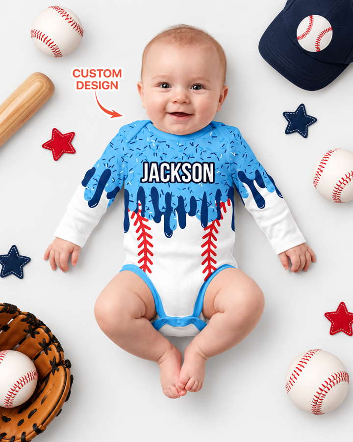 Icecream Drip Scale Bamboo Bodysuit