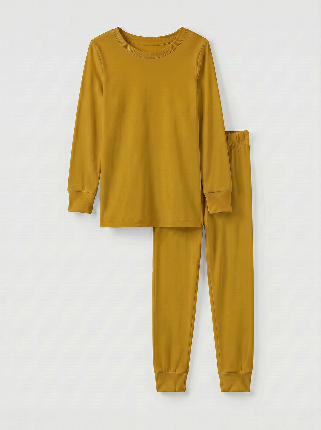 Dark Goldenrod Bamboo Two Piece Pajama Set