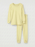 Pale Goldenrod Bamboo Two Piece Pajama Set