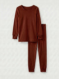 Brown Chocolate Bamboo Two Piece Pajama Set