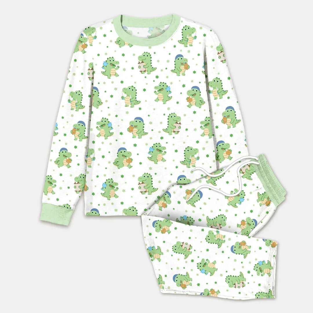 Shabbat Dinosaur Bamboo Men's Pajama Set
