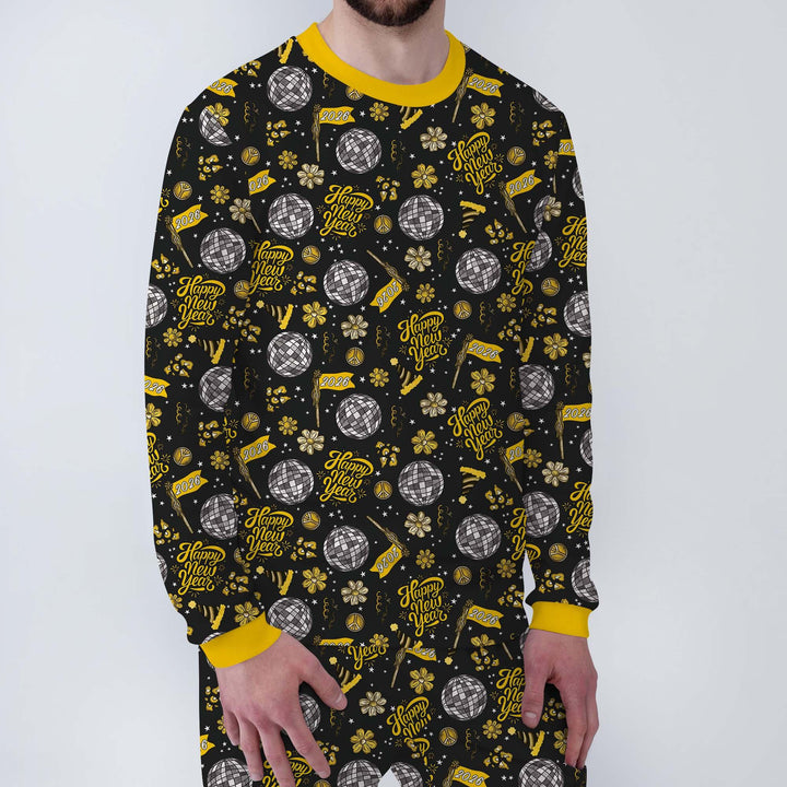 Disco New Years Eve Bamboo Men's Pajama Set