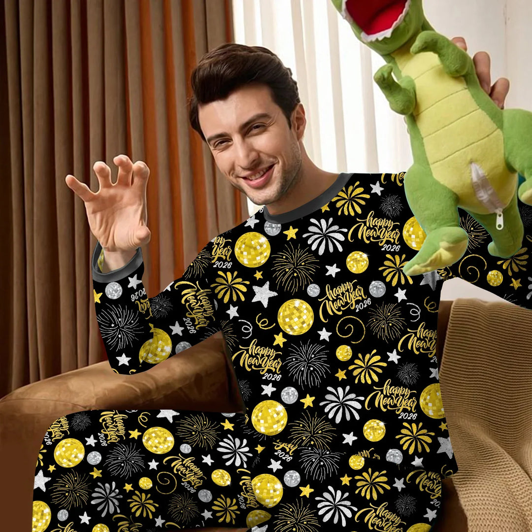 New Year's Eve Celebration Bamboo Men's Pajama Set