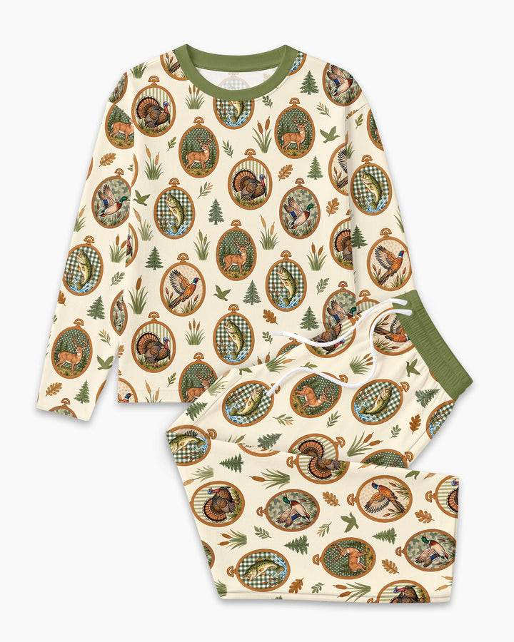 Hunting Season Family Matching Bamboo Men's Pajama Set