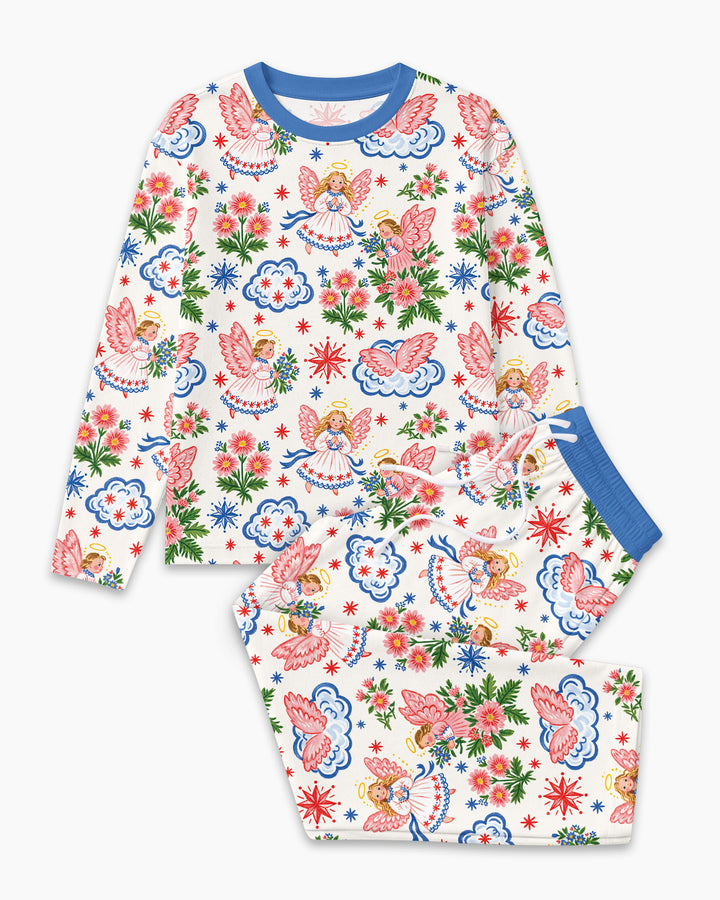 Angel Christmas Bamboo Men's Pajama Set