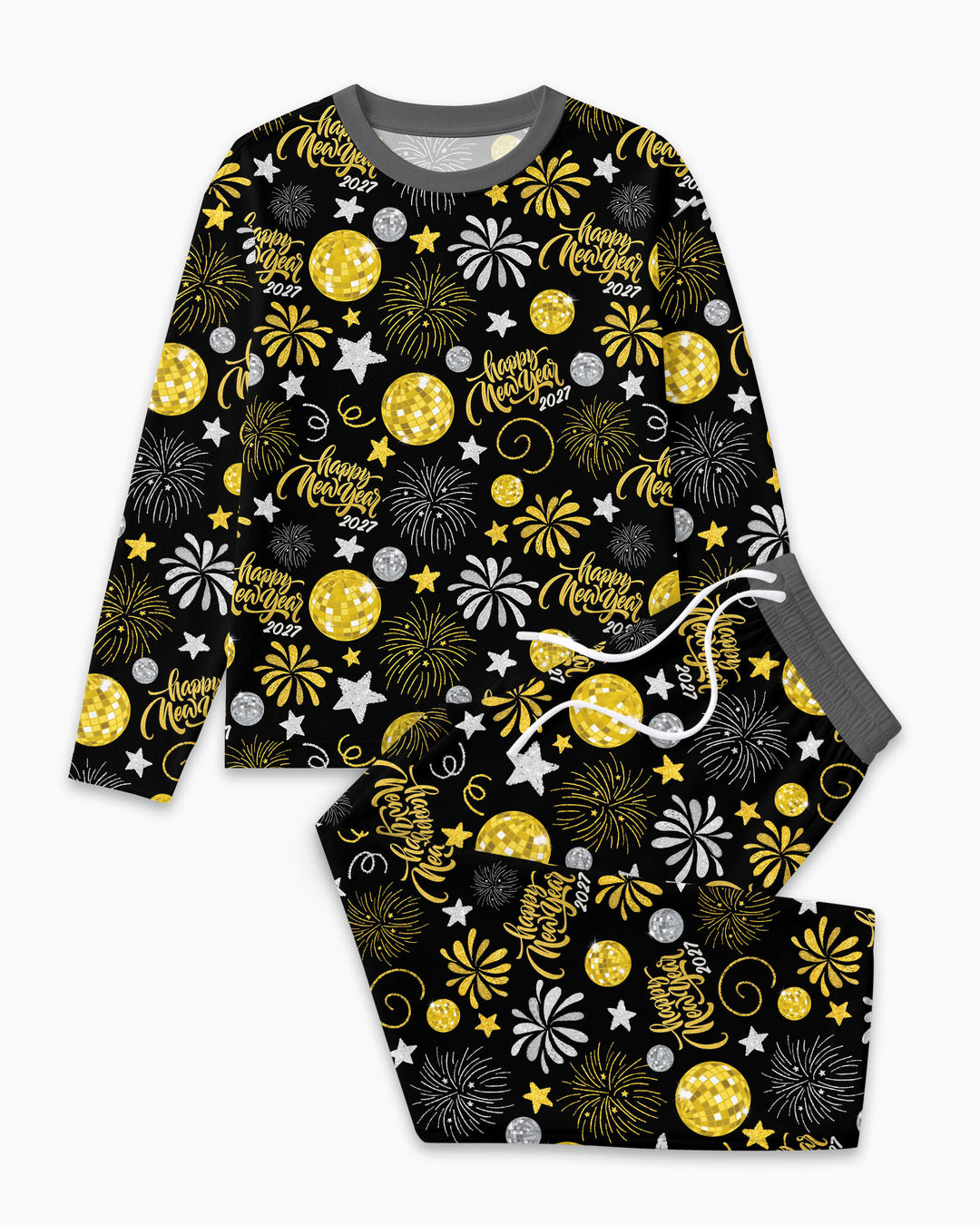 New Year's Eve Celebration Bamboo Men's Pajama Set