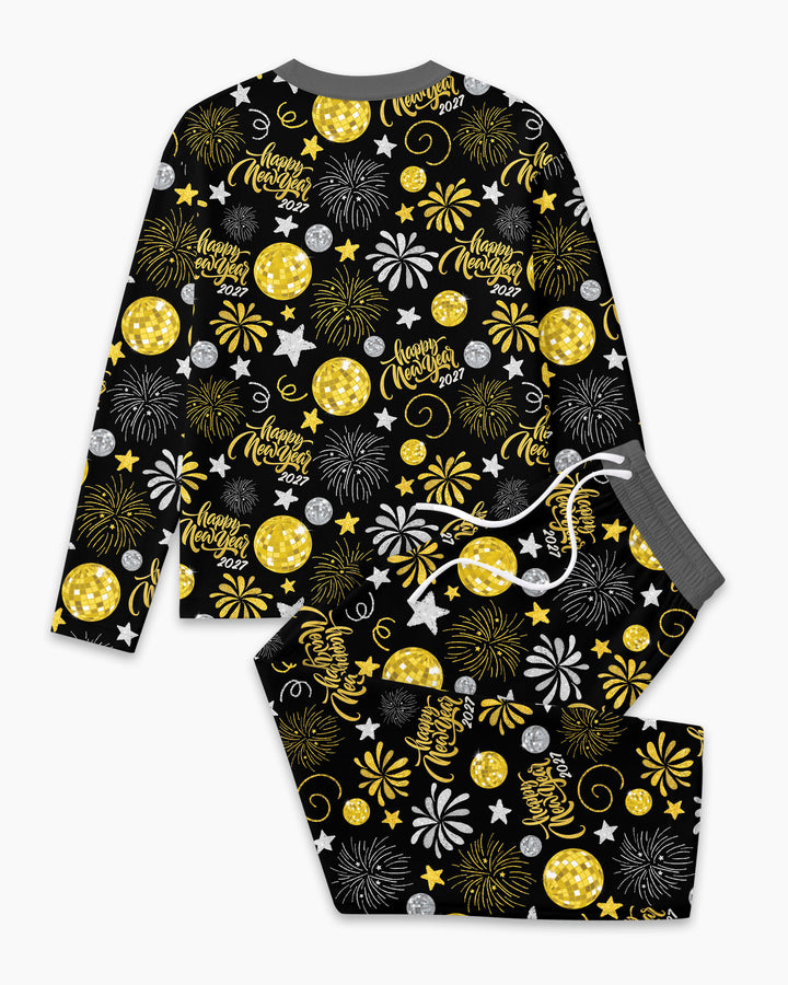 New Year's Eve Celebration Bamboo Men's Pajama Set