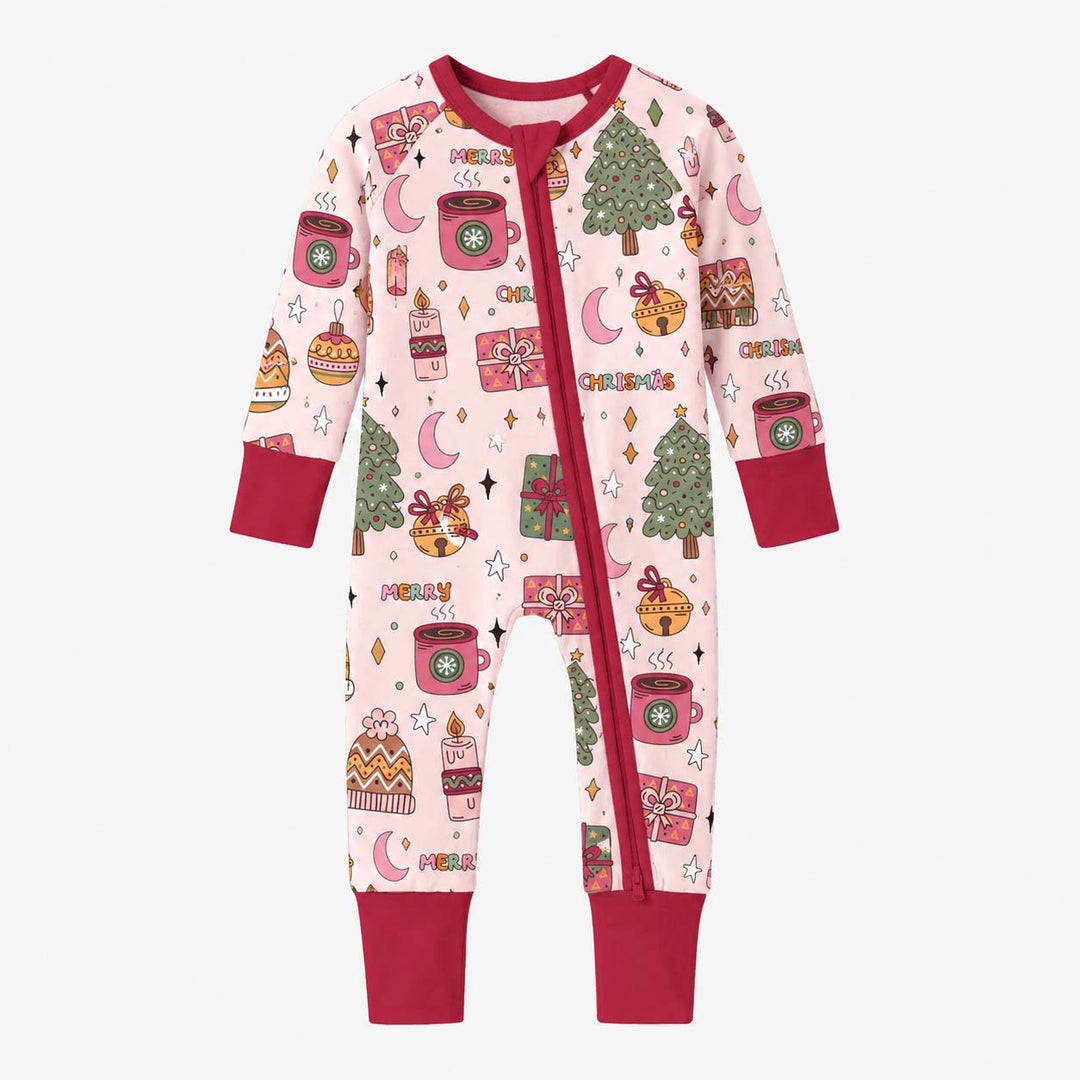 Merry Pink Christmas Bamboo Convertible Zippy