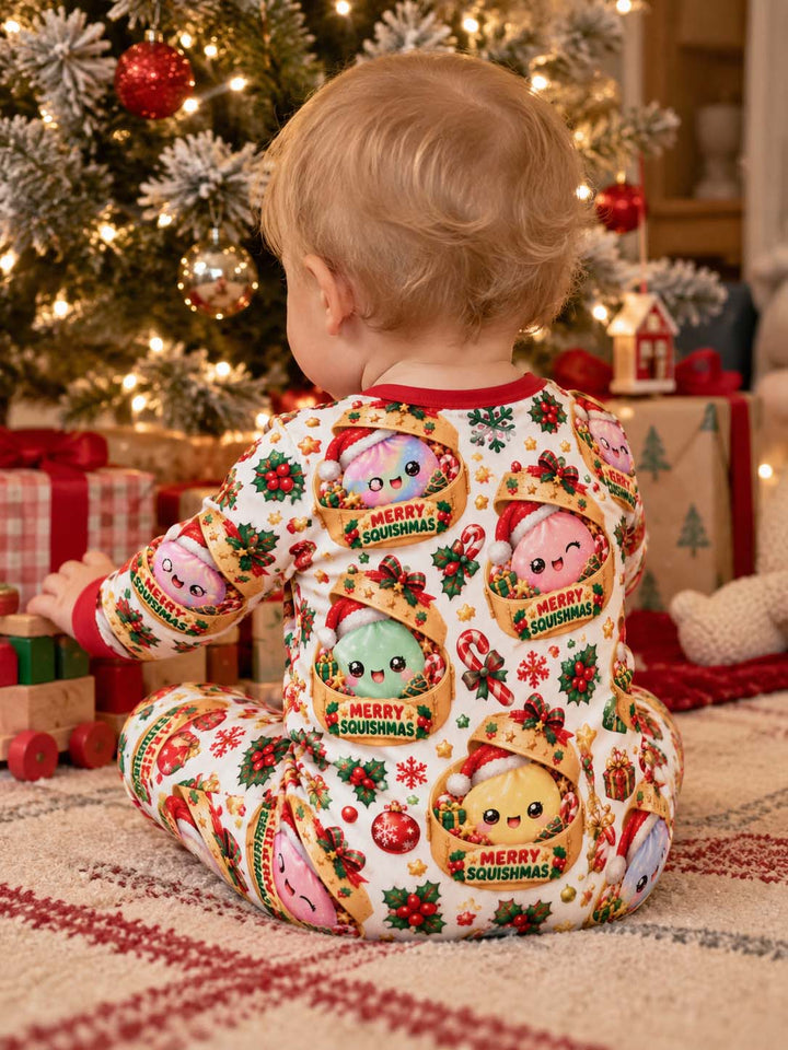 Merry Squishmas Dumplings Bamboo Convertible Zippy