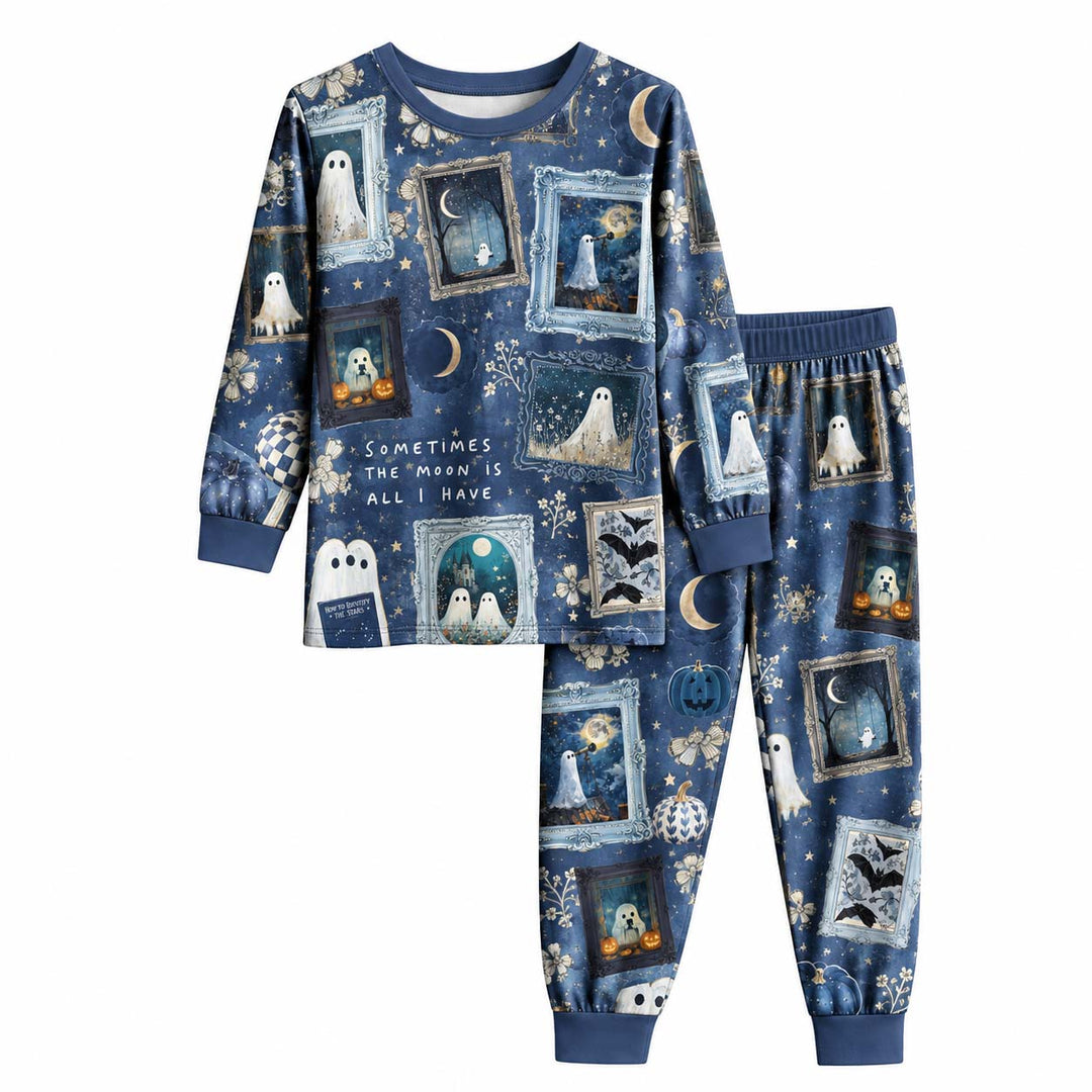 Midnight Ghost Gallery Bamboo Two Piece Long Sleeve Pajama Set