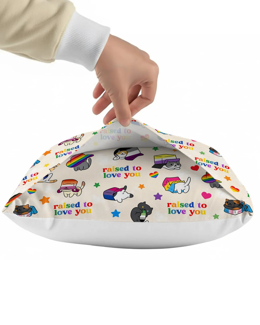 Rainbow Paws Family Matching Bamboo Pillow Case