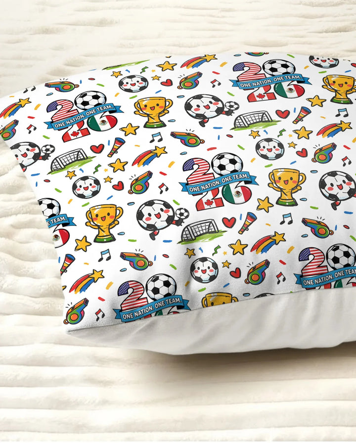 Soccer Fever 2026 Family Matching Bamboo Pillow Case