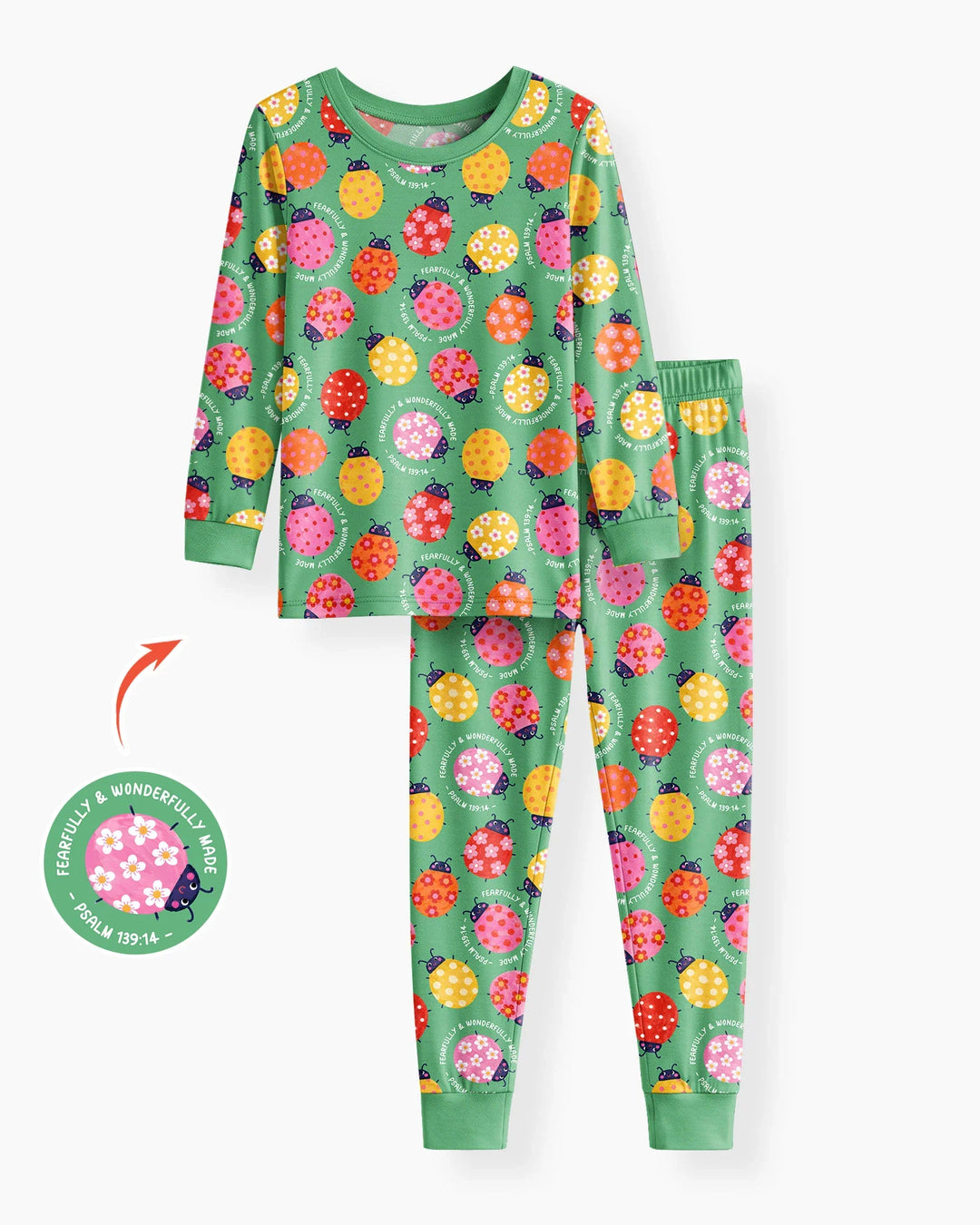 Template Bamboo Two Piece Long Sleeve Pyjamas Set