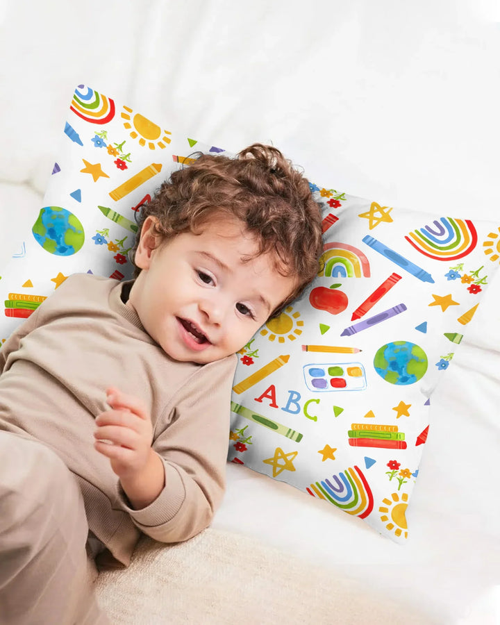 School Scribbles Bamboo Pillow Case