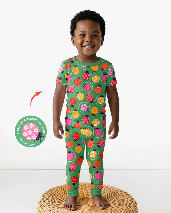 Fearfully & Wonderfully Made Bamboo Two Piece Short Sleeve Pajama Set