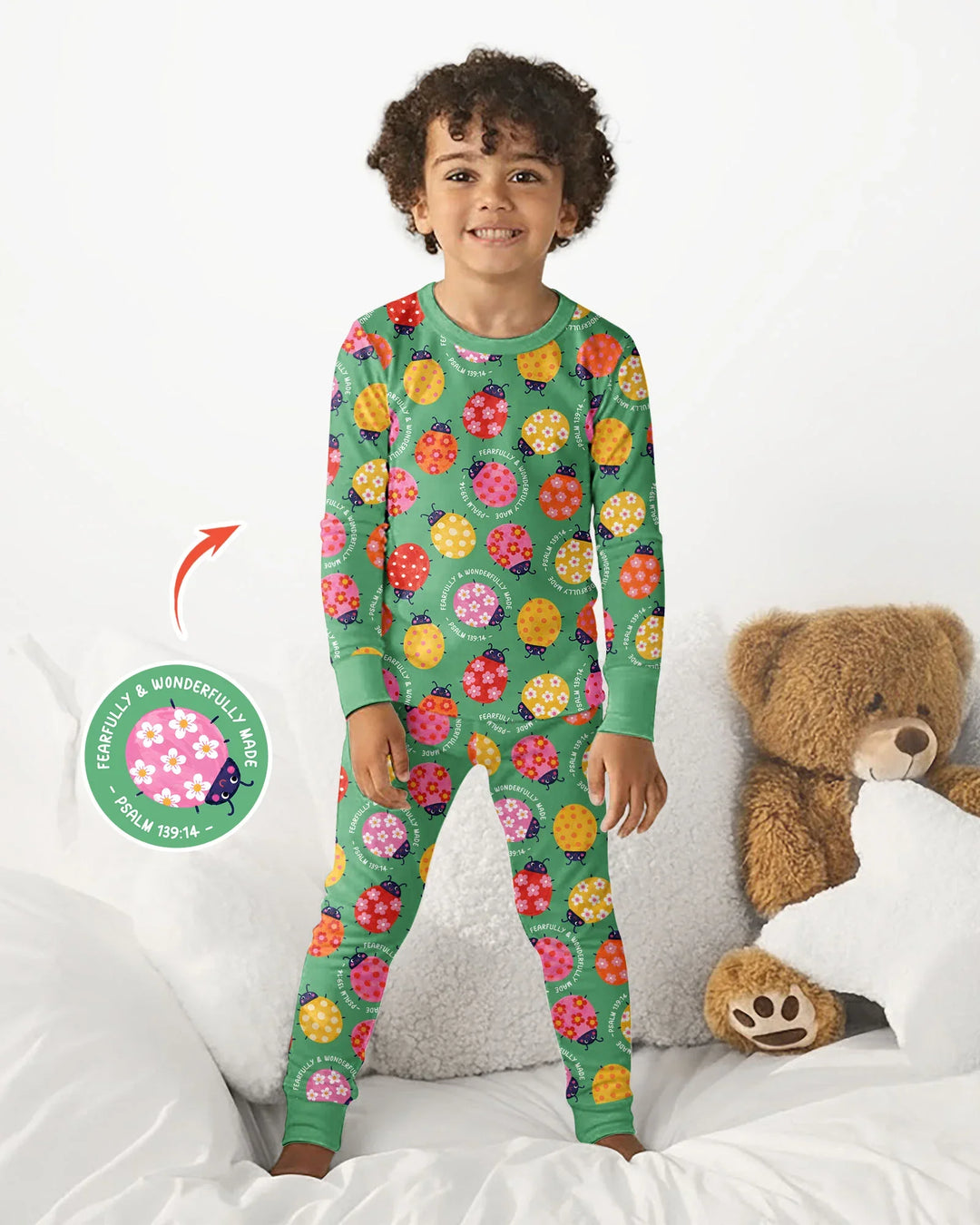 Template Bamboo Two Piece Long Sleeve Pyjamas Set