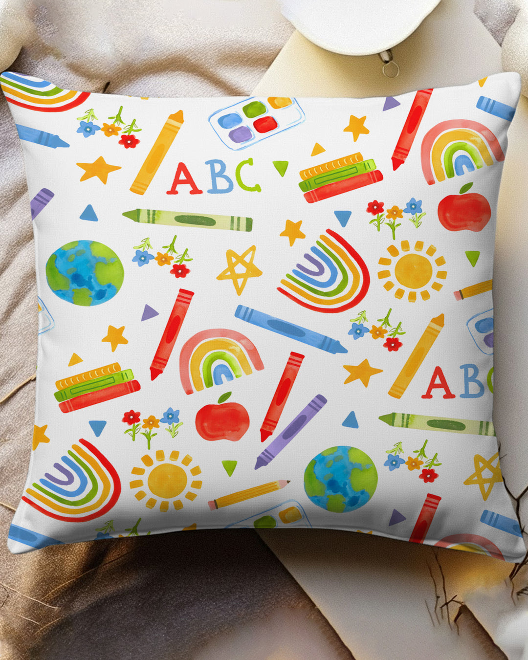 School Scribbles Bamboo Pillow Case