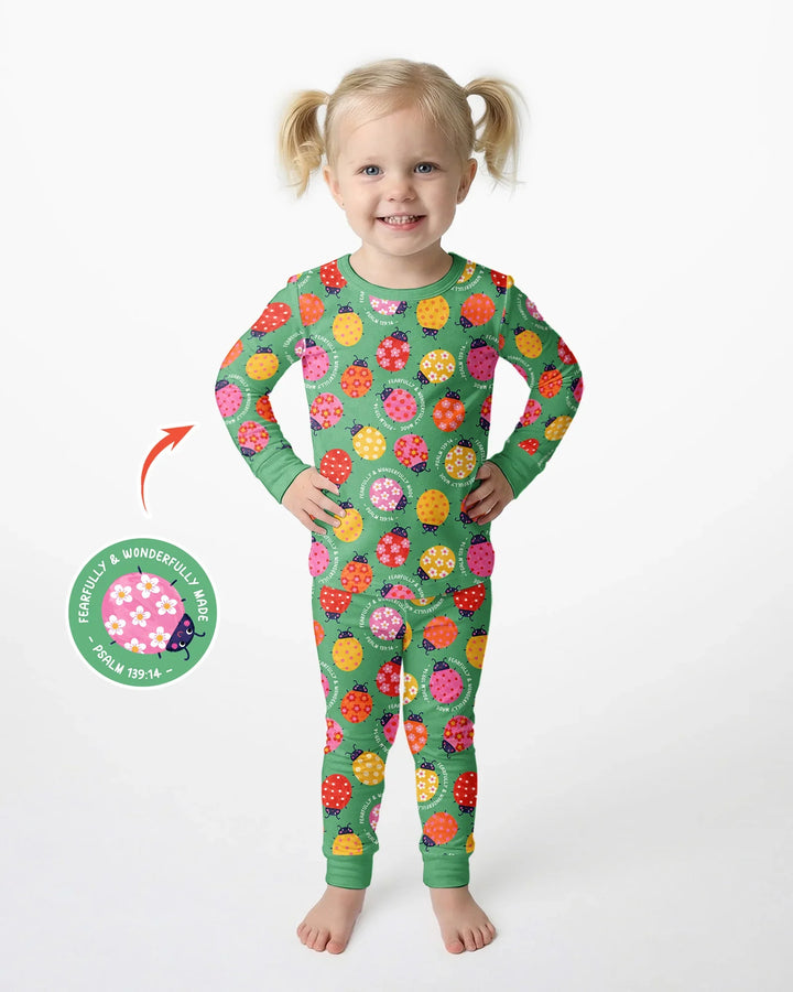 Template Bamboo Two Piece Long Sleeve Pyjamas Set