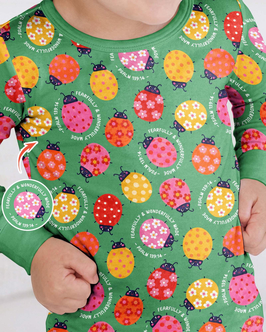 Template Bamboo Two Piece Long Sleeve Pyjamas Set