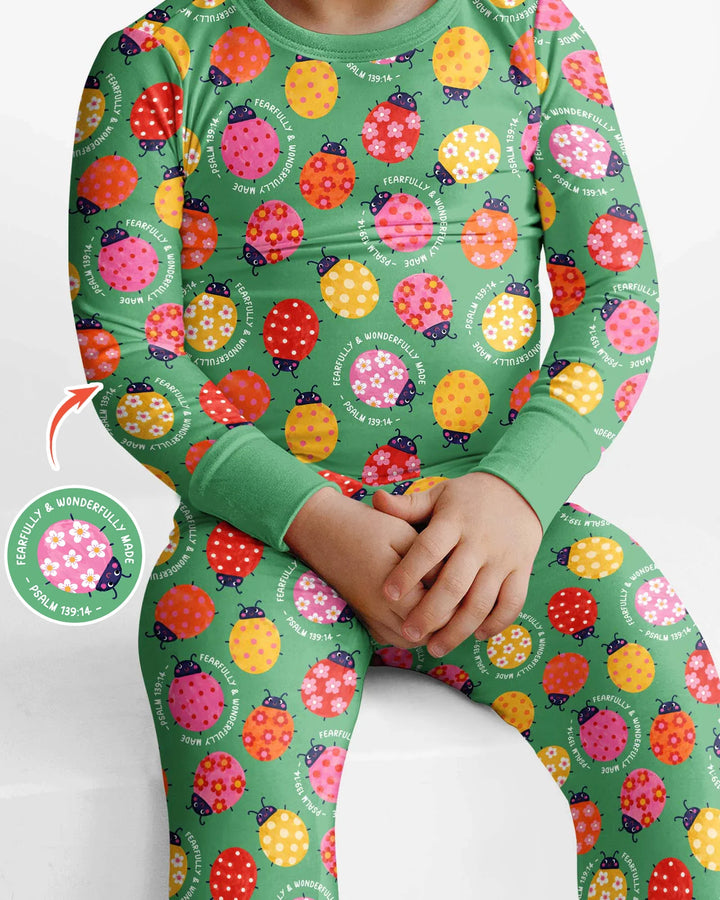 Template Bamboo Two Piece Long Sleeve Pyjamas Set