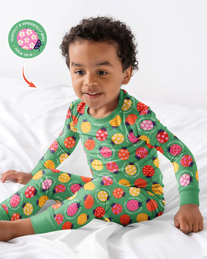 Template Bamboo Two Piece Long Sleeve Pyjamas Set