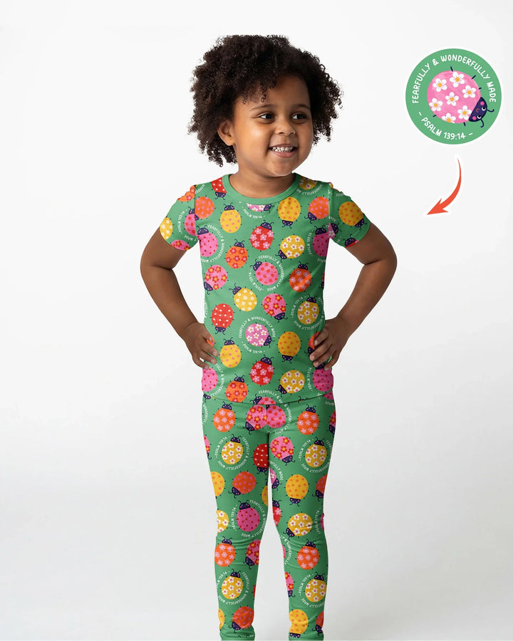 Fearfully & Wonderfully Made Bamboo Two Piece Short Sleeve Pajama Set