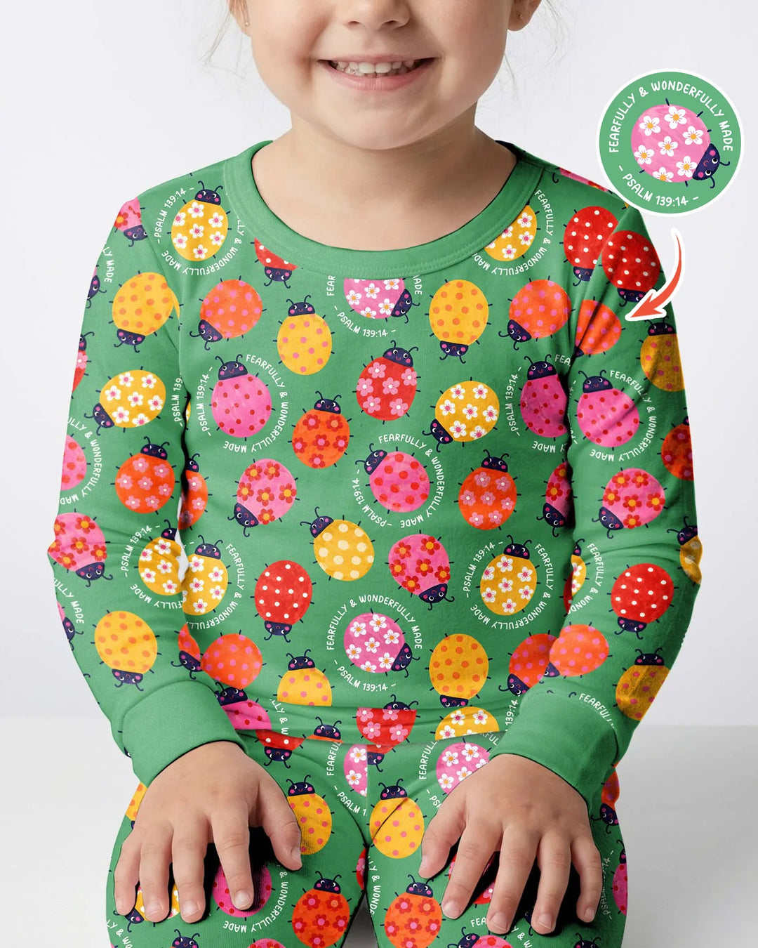 Template Bamboo Two Piece Long Sleeve Pyjamas Set