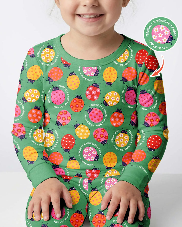 Template Bamboo Two Piece Long Sleeve Pyjamas Set
