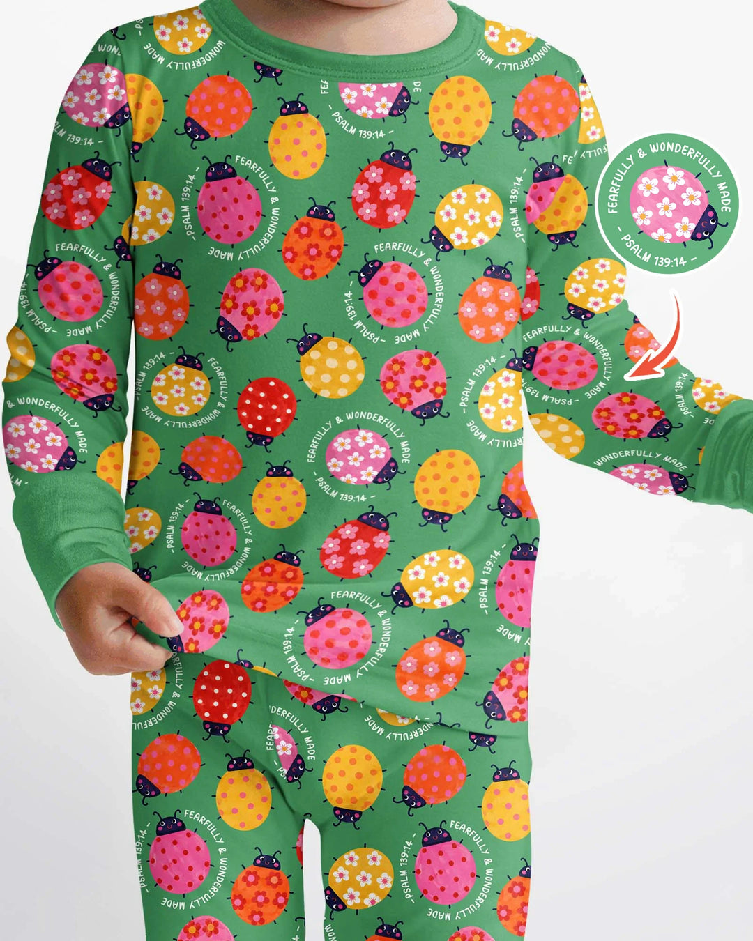Template Bamboo Two Piece Long Sleeve Pyjamas Set