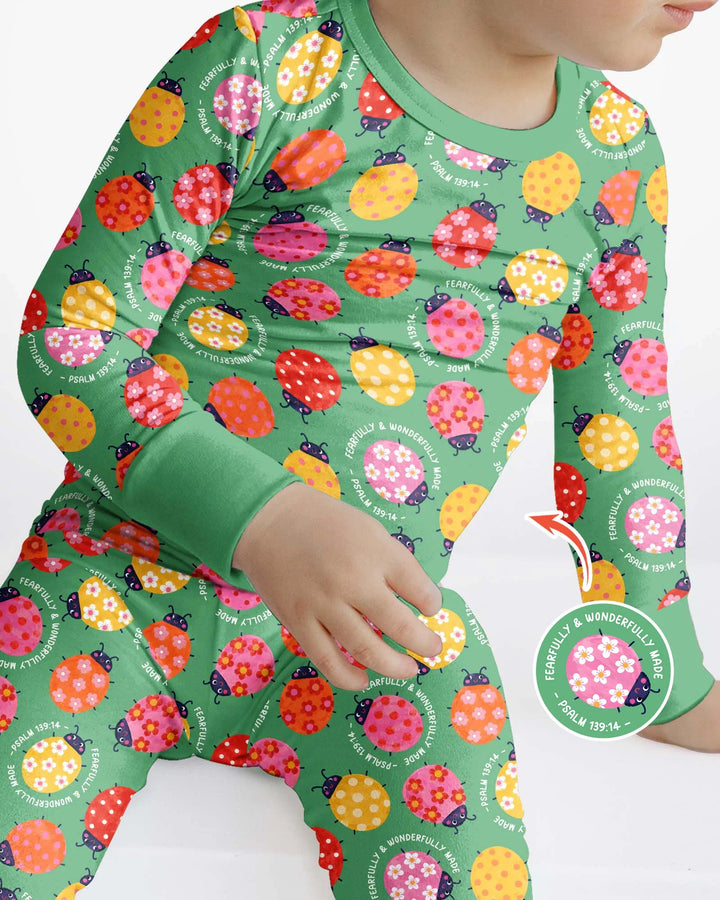 Template Bamboo Two Piece Long Sleeve Pyjamas Set