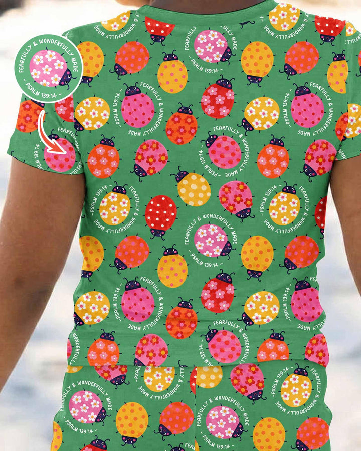 Fearfully & Wonderfully Made Bamboo Two Piece Short Sleeve Pajama Set