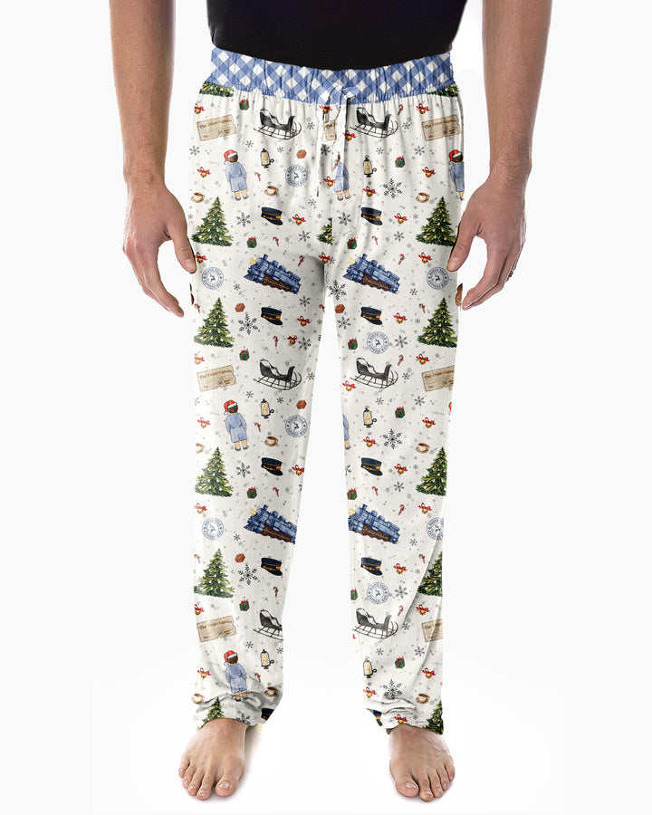 Custom Name North Pole Adventure Bamboo Men's Pajama Set