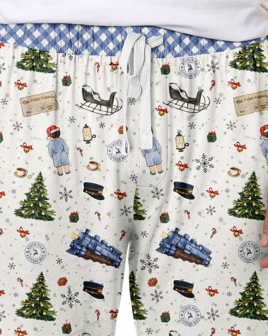 Custom Name North Pole Adventure Bamboo Men's Pajama Set