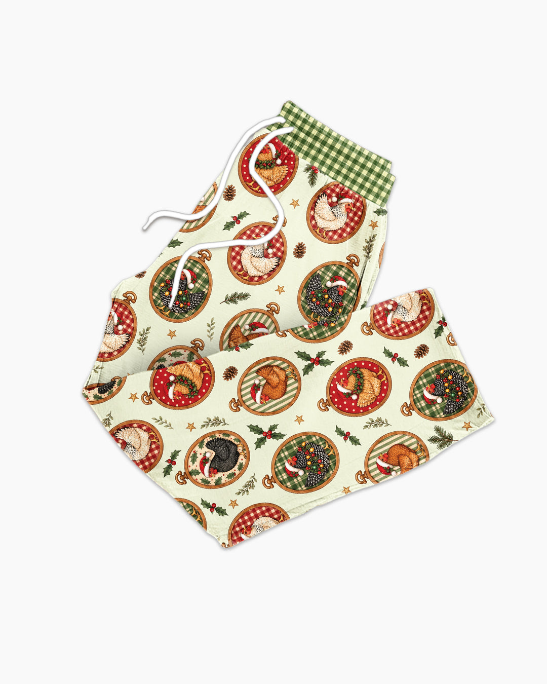 Chicken Merry Clucking Christmas Bamboo Men's Pajama Set
