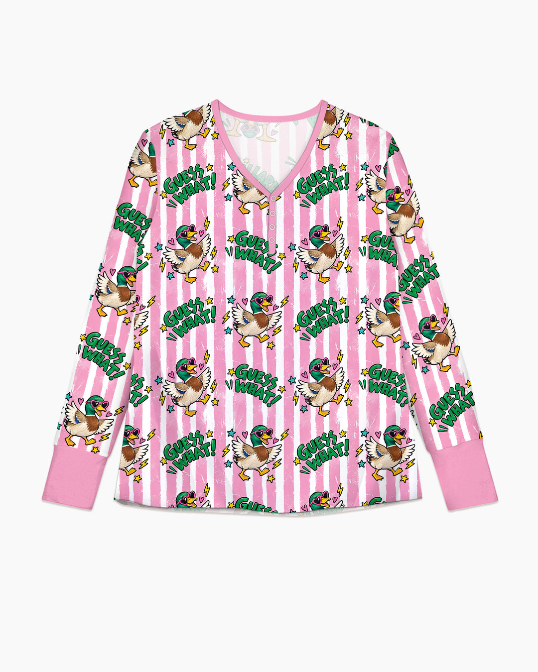 Guess What Mallard Butt Bamboo Women Pajama Set